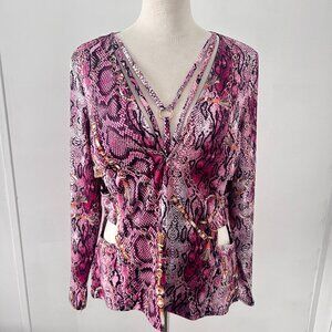 Venus Snake Skin Print Top